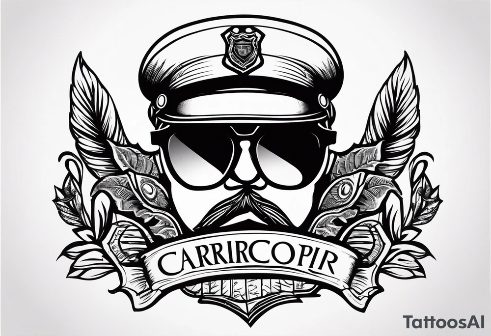 capricorn sunglasses Officer tattoo idea