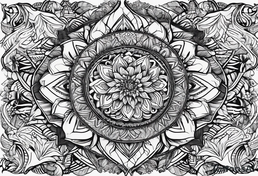 Ayahuasca with alocasia zebrina tattoo idea