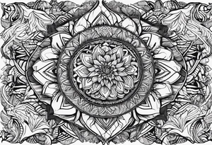 Ayahuasca with alocasia zebrina tattoo idea