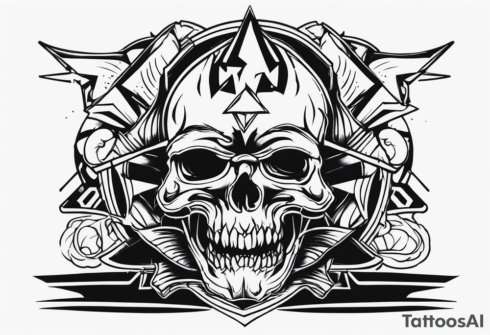 Thrash metal tattoo idea
