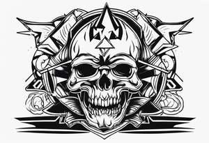 Thrash metal tattoo idea