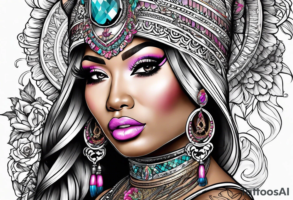 Nicki Minaj tattoo idea