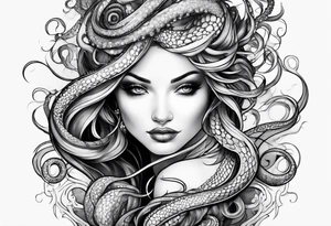 tentacles feminine tattoo idea