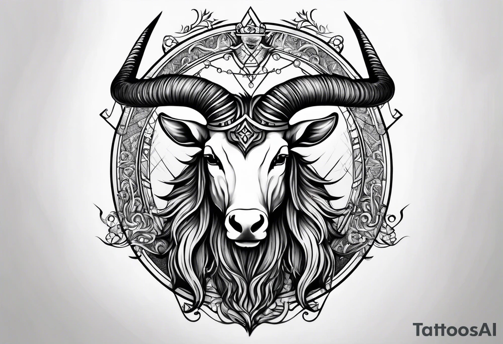 Capricorn tattoo idea