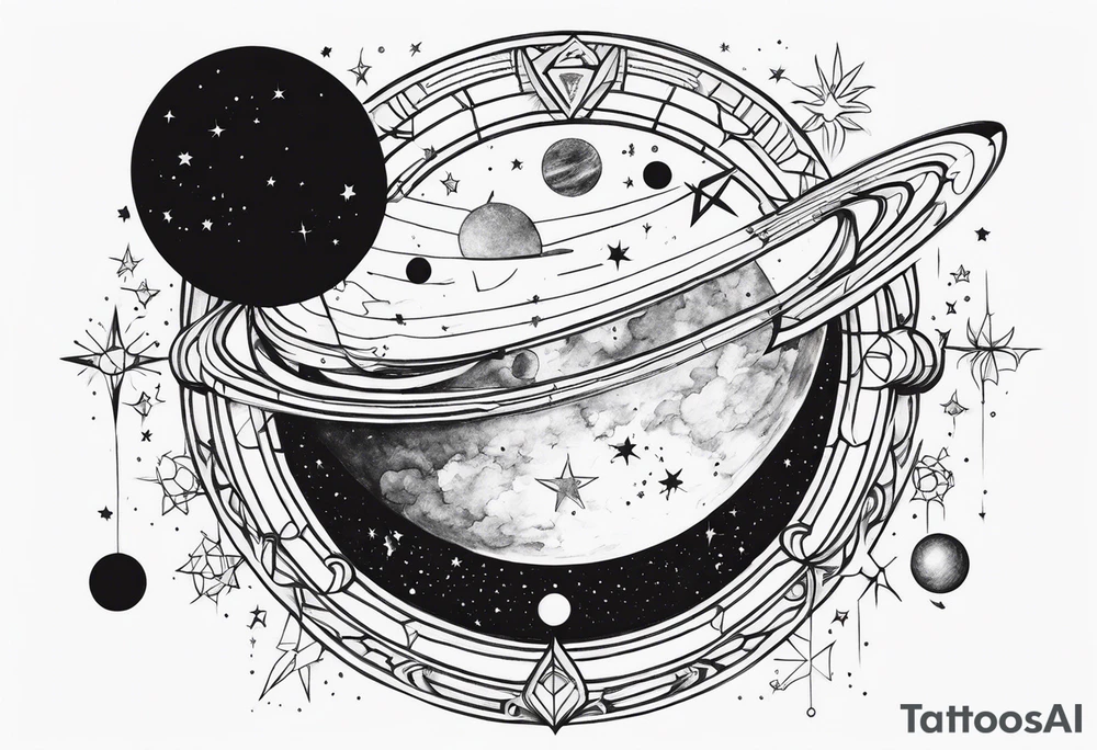 Astronomy tattoo idea