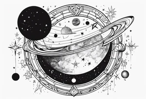 Astronomy tattoo idea