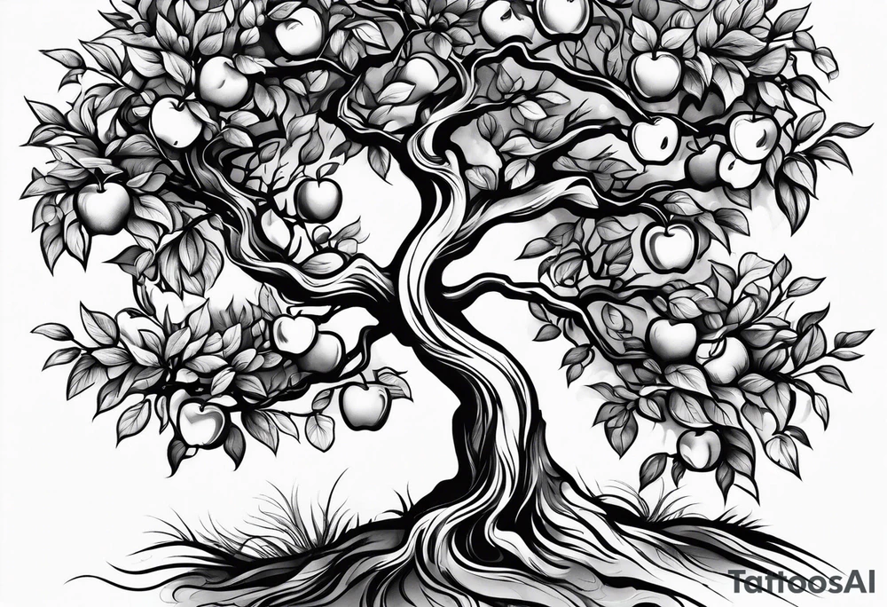 Apple tree tattoo idea