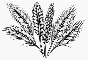 wheat spike
with this sentence ستملأ الوادي سنابل… tattoo idea