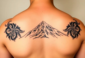 Traditional Mt Taranaki tattoo tattoo idea