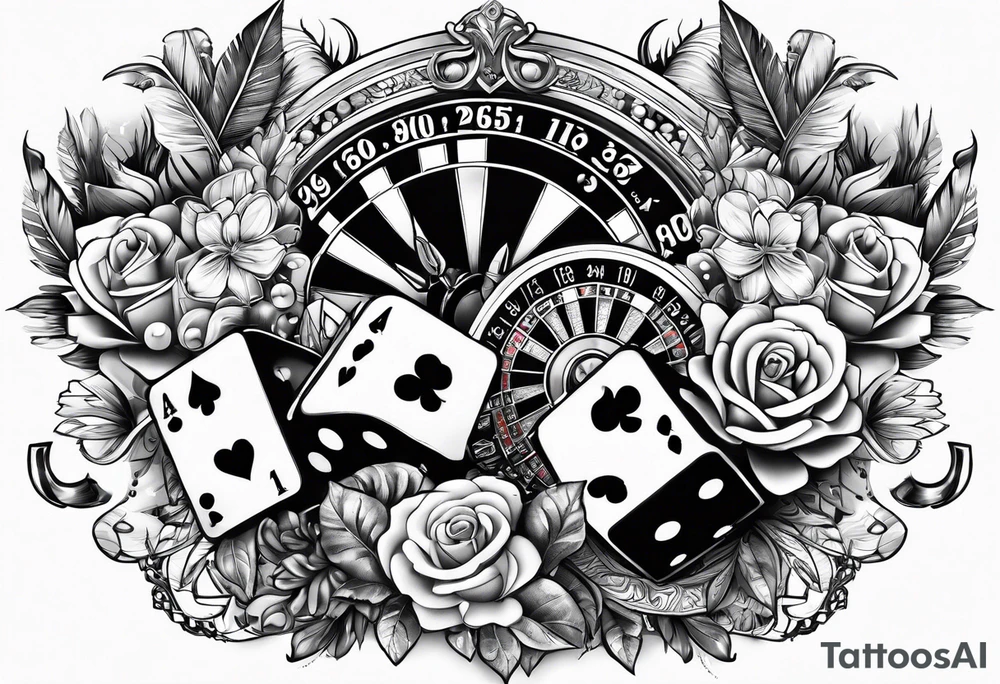 Jeux  casino tattoo idea