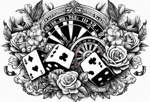 Jeux  casino tattoo idea