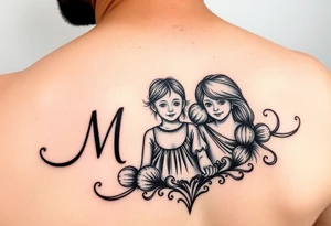 mom and kids tattoo idea