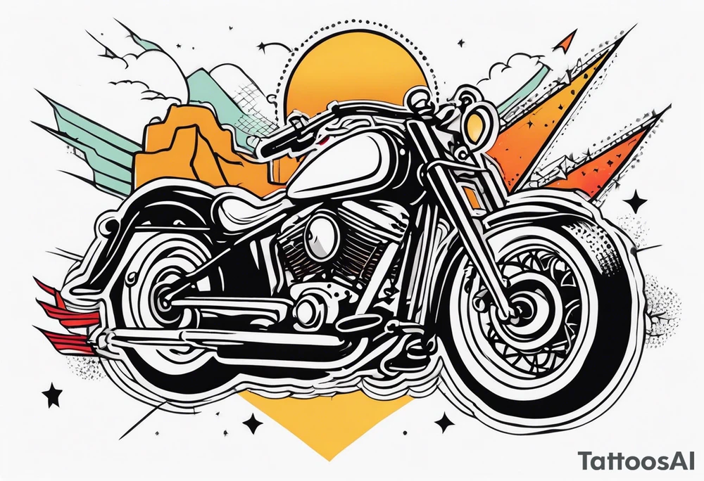 Rock a billy arm sleeve tattoo idea