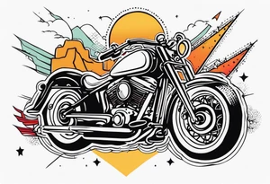 Rock a billy arm sleeve tattoo idea