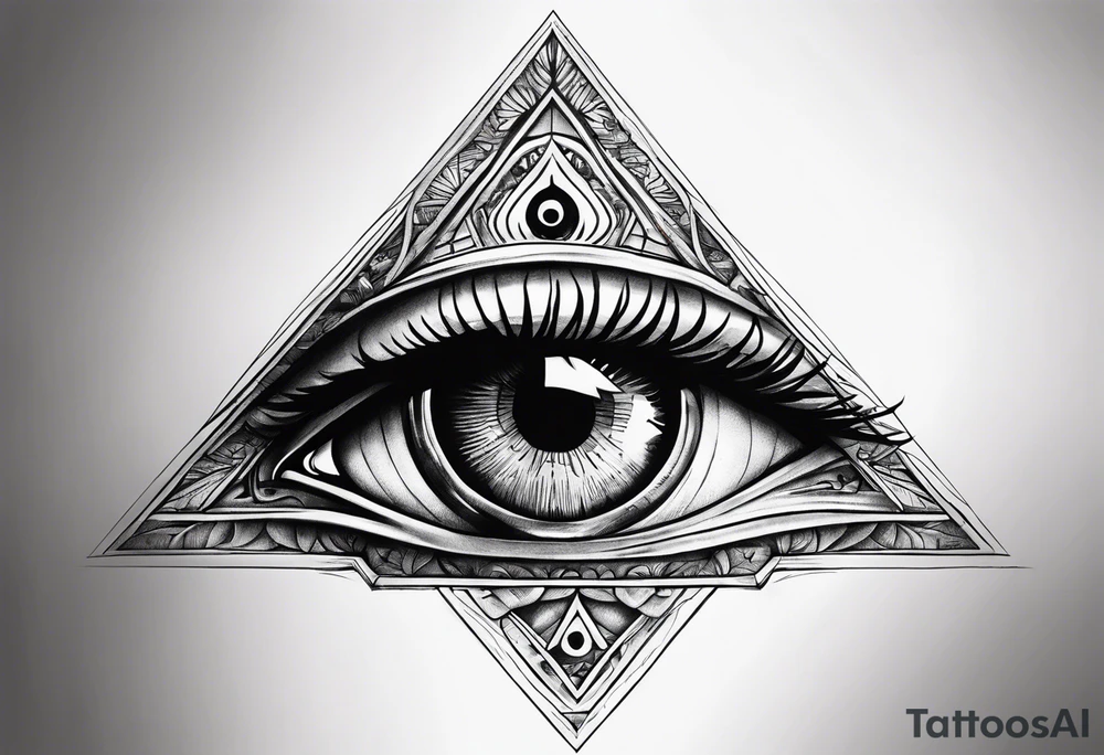 all-seeing eye tattoo idea