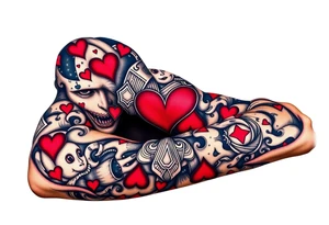 king of hearts tattoo idea