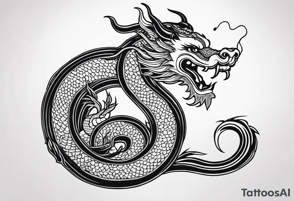 Traditional Chinese Dragon tattoo idea