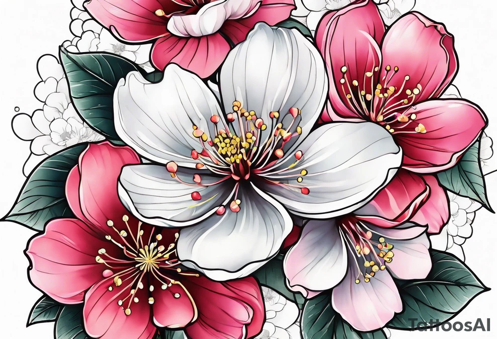 Small cherryblossom tatoo tattoo idea