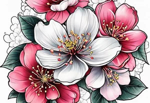 Small cherryblossom tatoo tattoo idea