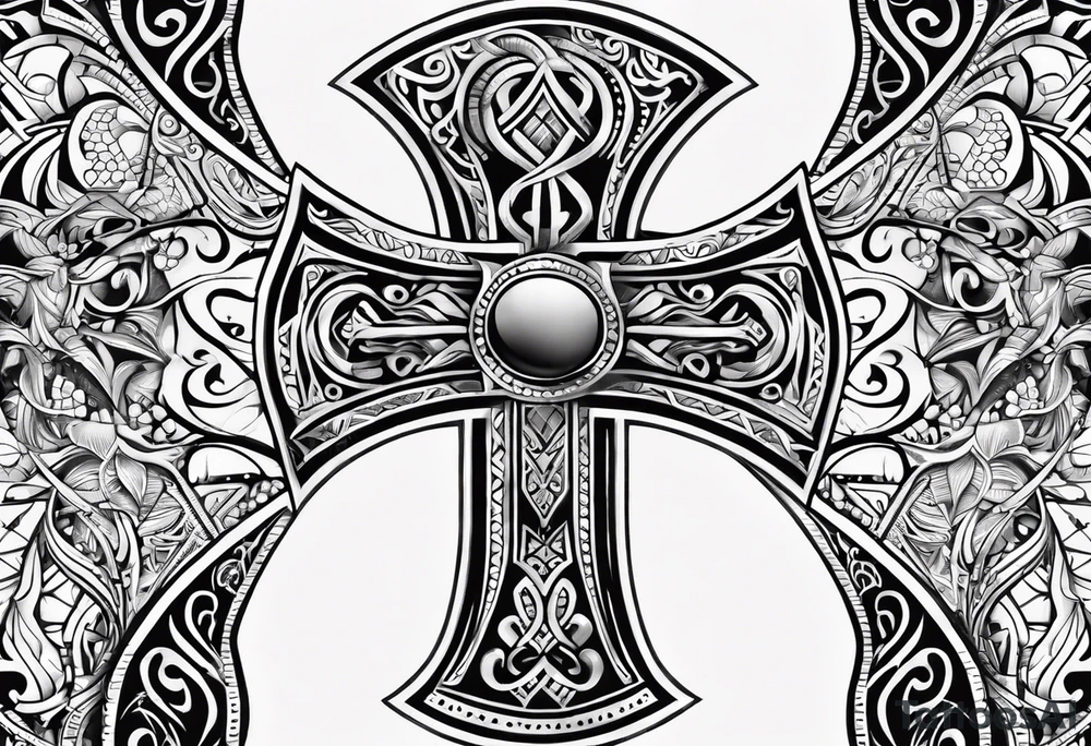 ankh, maori tattoo idea