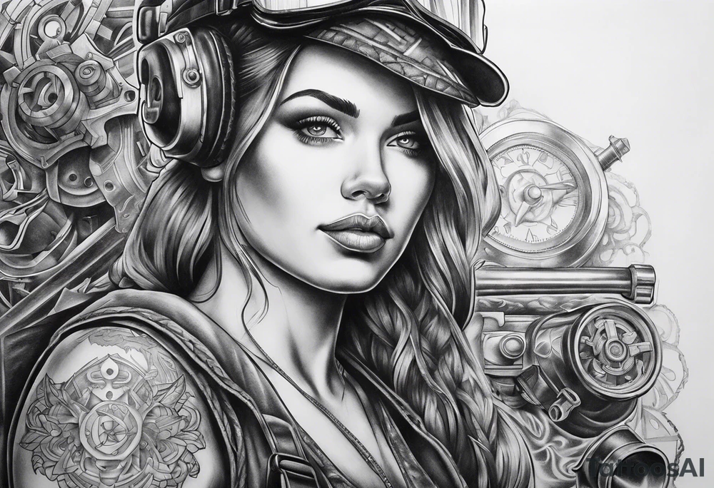 Mechanic and god tattoo idea