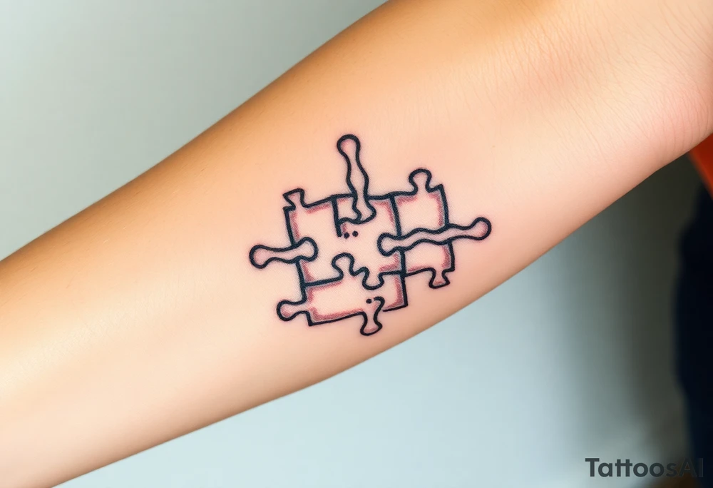 puzzle tattoo idea