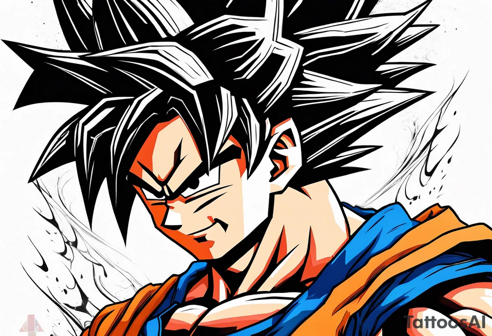 Son goku tattoo idea
