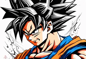 Son goku tattoo idea