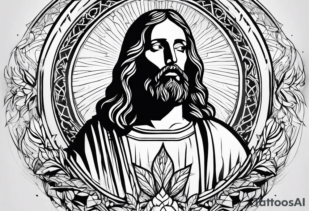 jesus tattoo idea