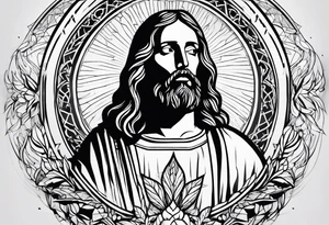 jesus tattoo idea