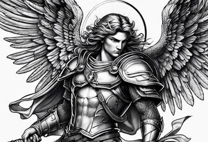 archangel michael tattoo idea