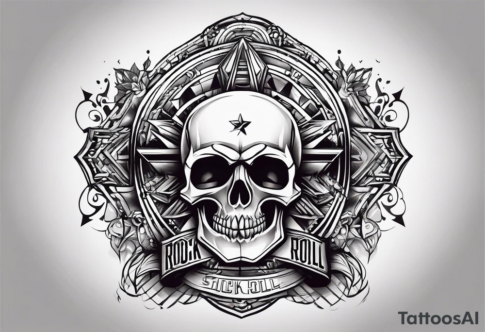 Rock and roll sign tattoo idea