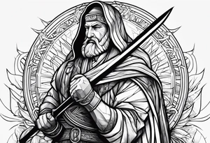 god give a force to a broken man tattoo idea