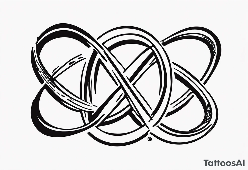 The phrase TB5 surrounded by double infinity symbol tattoo idea The phrase TB5 surrounded by double infinity symbol tattoo idea