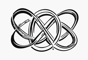 The phrase TB5 surrounded by double infinity symbol tattoo idea