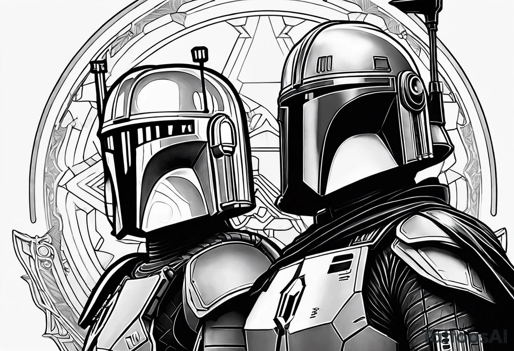 Love, Death & Robots, star wars, mandalorian tattoo idea