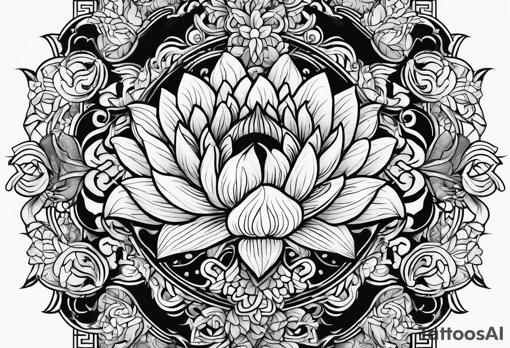 background design tattoo idea