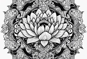 background design tattoo idea