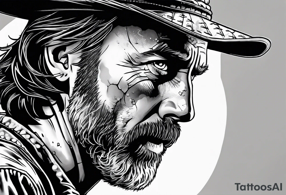 The walking dead rick small picture tattoo idea