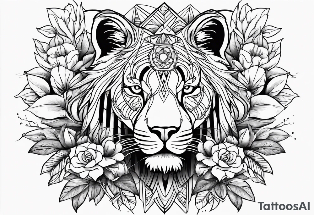 animal, flowers. For remember the death, my dad. and the futur, for being strong tattoo idea