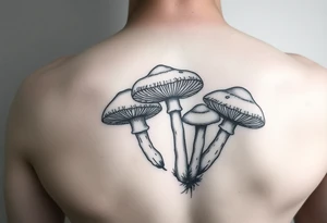 Mushrooms tattoo idea