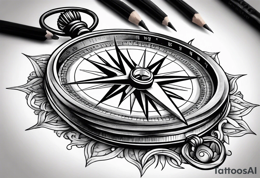 Military compass tattoo idea
