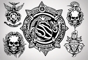God, family, Marine Corps tattoo idea