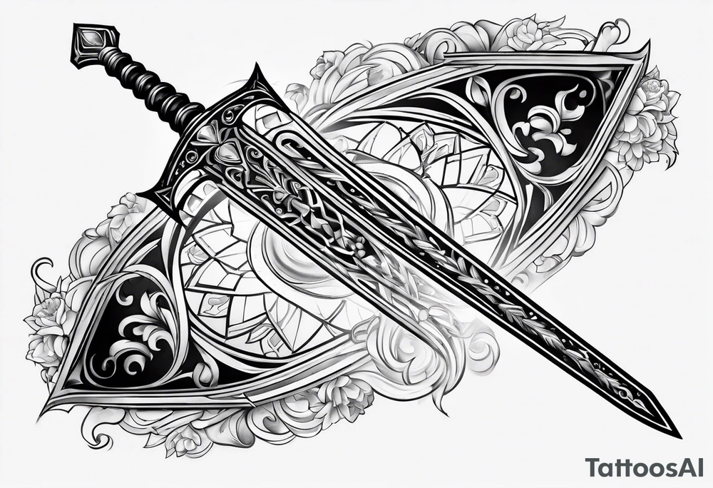 Viego's sword for lower arm tattoo idea
