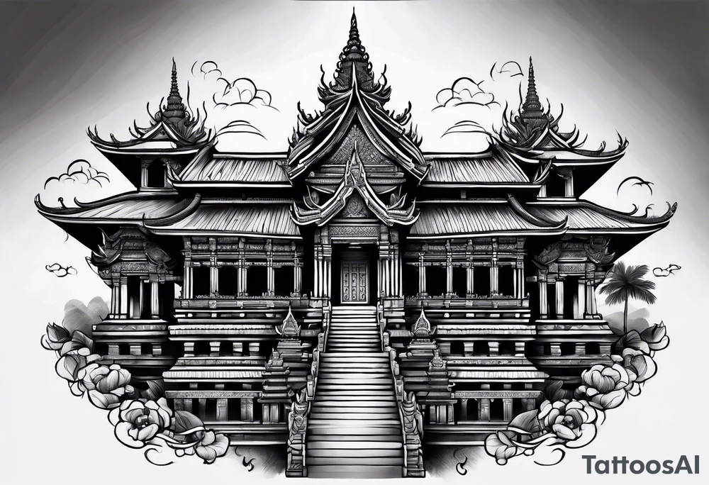 camboya temple tatto tattoo idea