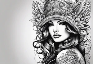 Number 14 in a fierce font tattoo idea