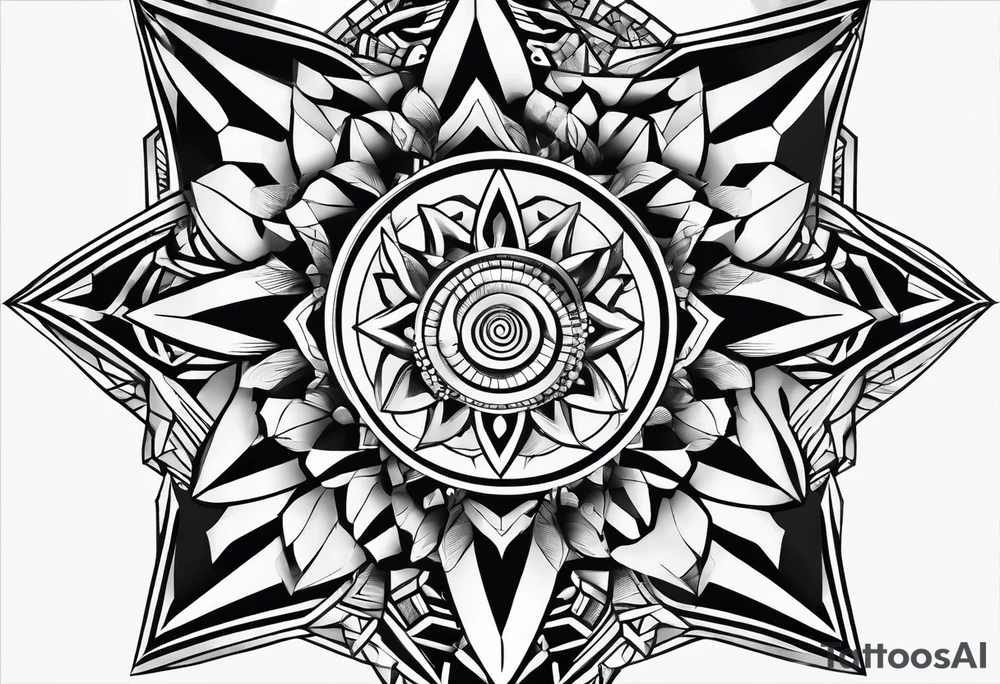 optic illusion tattoo idea