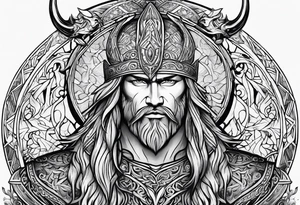 9 realms Norse mythology tattoo idea