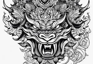traditional chinese painting tattoo idea