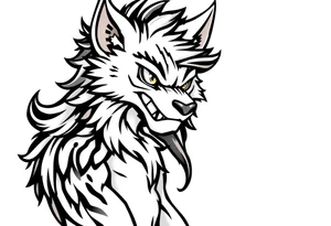 furry cartoon fursona ANTHROPOMORPHIC HUMAN masculine tattoo idea